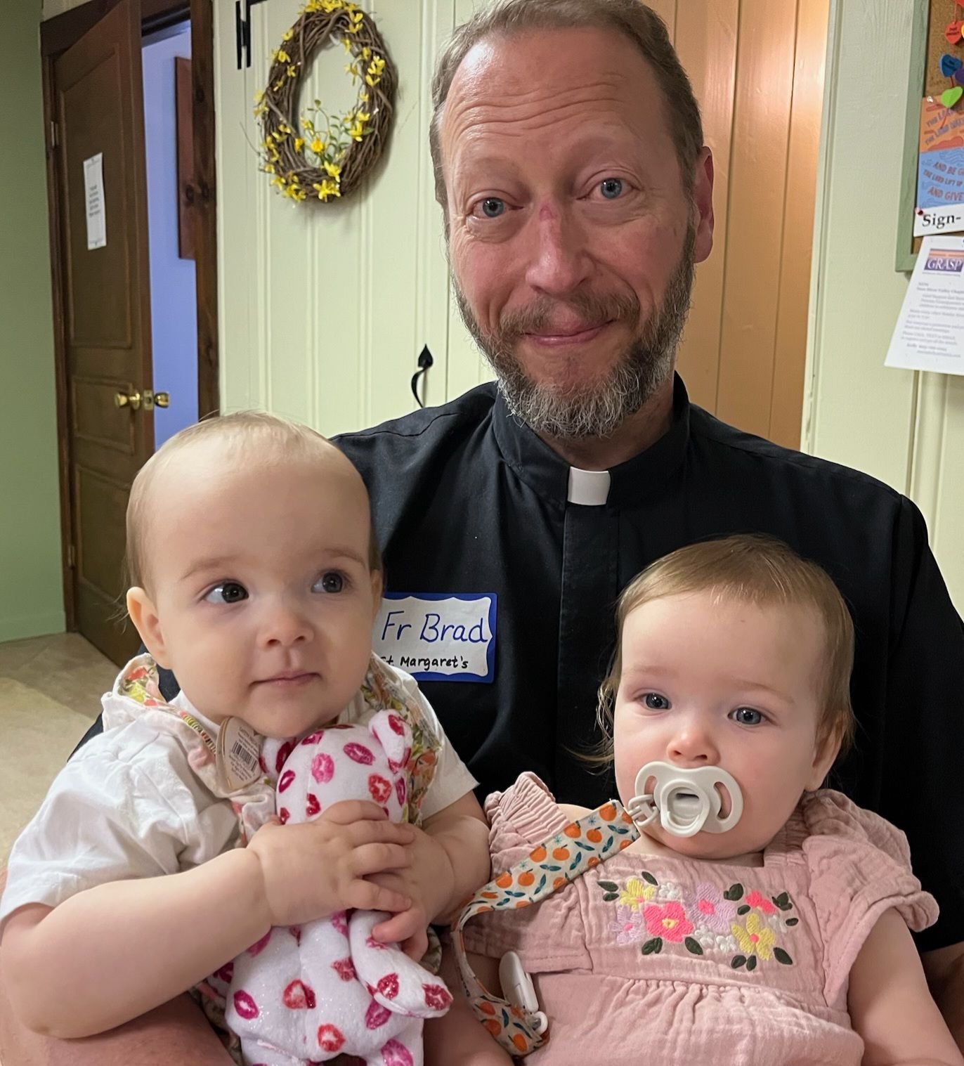 Brad Mathias with grandkids