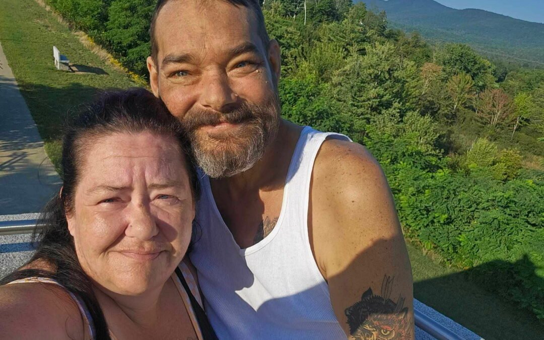 Nick and his wife, Stephanie